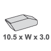 12356 - 10.5 x W x 3.0