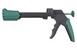 Пистолет для герметика механический с толкателем без курка с поворотным держателем, Wolfcraft