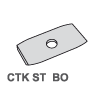 Ножи твердосплавные 2х-стор. стандартные скругл. CTK ST  BO