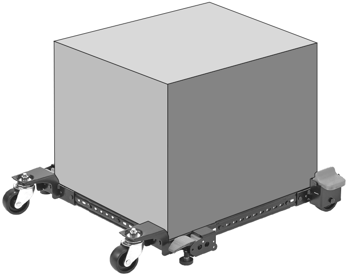 Передвижная регулируемая база MOB-350 Woodwork/Вудворк для станков до 300 кг