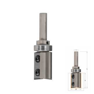 Фреза обгонная (верх. подш.), смен.ножи HM Z2 S=8  D=19x28,3 RH