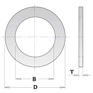 Кольцо переходное 15,875-12,7x1,4мм для пилы