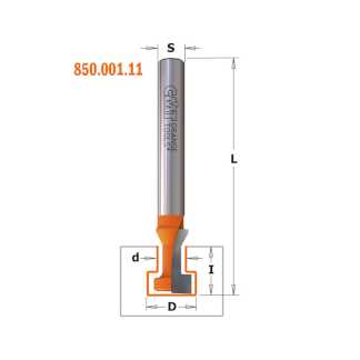 Фреза концевая CMT Т-образный паз D=9,5 I=11,0 S=1/4"