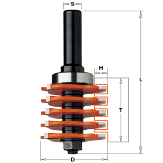 Фреза концевая CMT пазовая дисковая D=47,6 S=1/2"