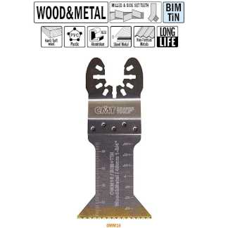 Погружное пильное полотно  "extra-long" 45 мм для древесины и металла (50 штук)