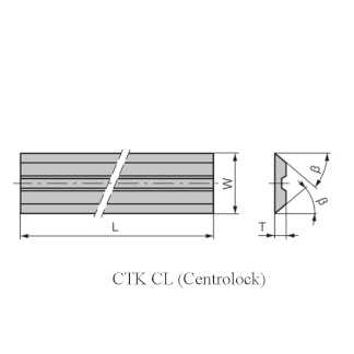 CTK CL 270.0x16.0x3.0  KCR18+ нож строгальный твердосплавный