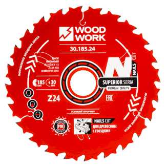 Пильные диски для древесины с гвоздями Серия 30 Премиум Woodwork/Вудворк