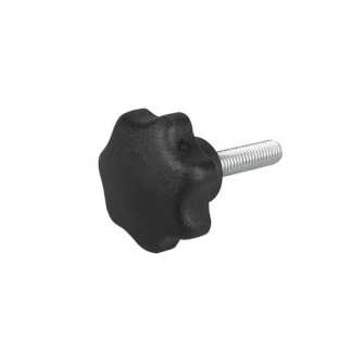 Рукоятки звездообразные c наружной резьбой DIN 6336 форма L с крышкой