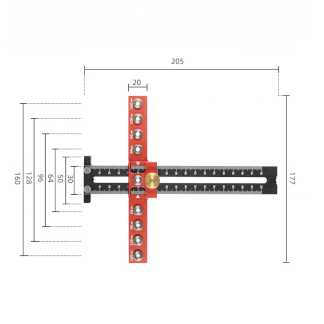 Кондуктор для установки мебельных ручек DGA-009 Woodwork