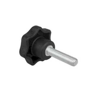 Рукоятки звездообразные c наружной резьбой DIN 6336 форма L с крышкой