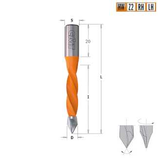 Сквозные свёрла L=70 S=Ø10x20