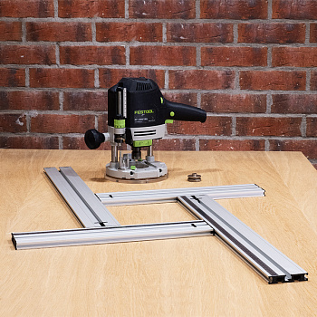 Шаблоны TR73 Woodwork/Вудворк из четырех алюминиевых направляющих с Т-образными пазами, дополненную комплектом крепежных элементов