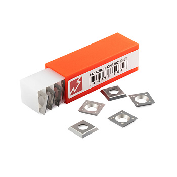 Hож сменный поворотный твердосплавный 14x14x2 (4 грани) Woodwork 14.14.20.01