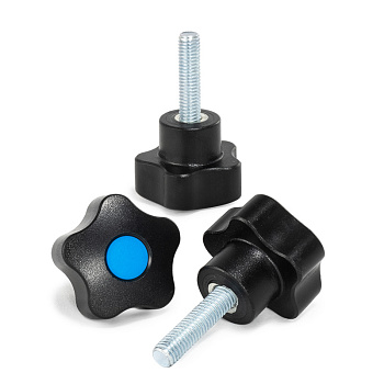 Рукоятка из упрочненного нейлона с наружной резьбой M8 D=40 L=30, 10 шт. Woodwork/Вудворк 995.08.30