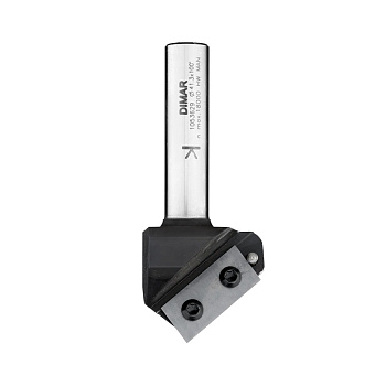 Фреза Dimar 1053629 V паз 100° гр. сменные ножи D41,2x17,3 L81 Z1 хвостовик 12_S,1 053 629